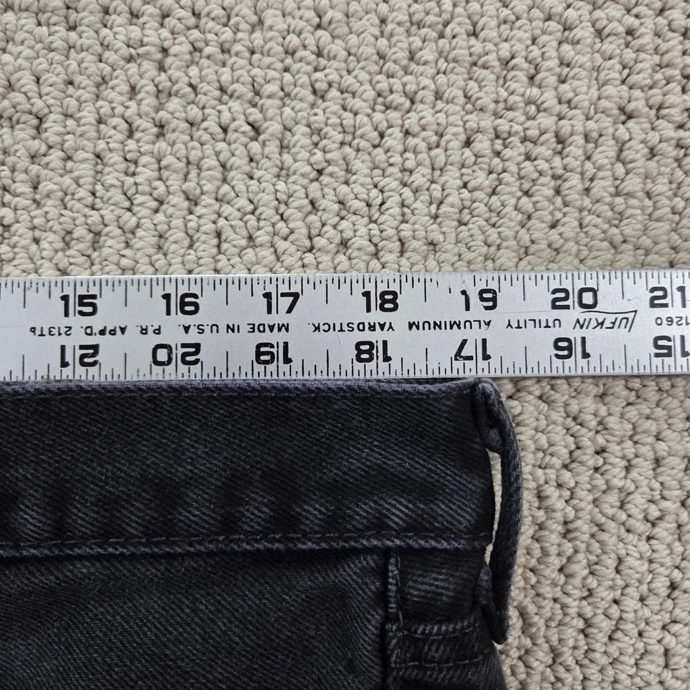 Levi's 505 Classic Regular Fit Straight Leg Jeans Mens W38 L29 Black Denim Pants